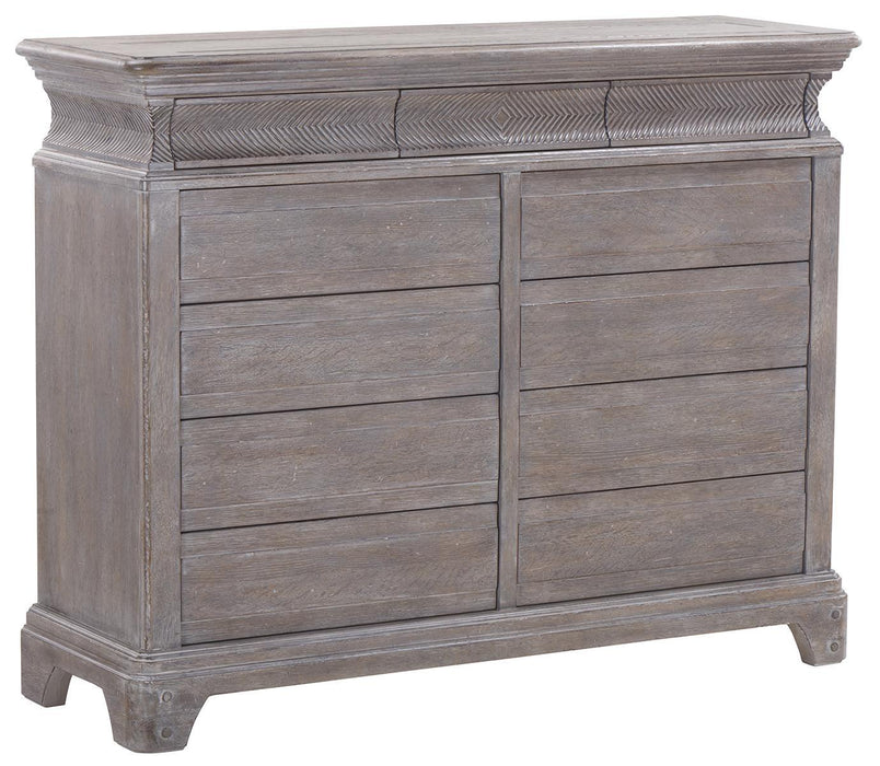 Furniture Summer Creek Light Keeper's 11 Drawer Dresser in Oak