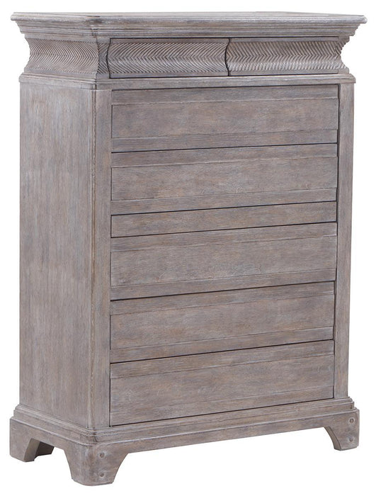 Furniture Summer Creek Light Keeper's 7 Drawer Chest in Oak