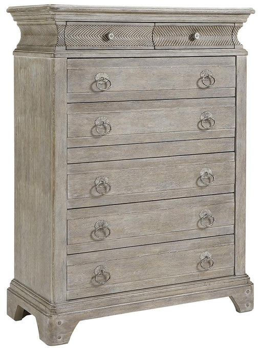 Furniture Summer Creek Light Keeper's 7 Drawer Chest in Oak image