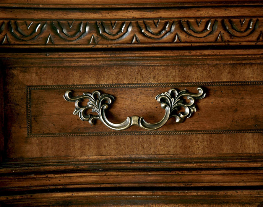 Old World Drawer Dresser in Warm Pomegranate