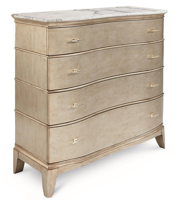 Starlite 4 Drawer Media Chest in Silver