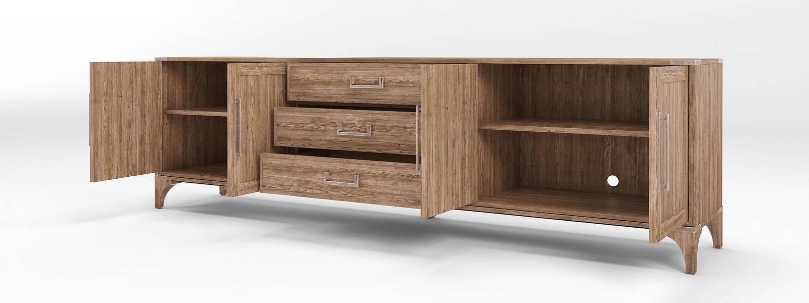 Furniture Passage Entertainment Cabinet in Light Oak