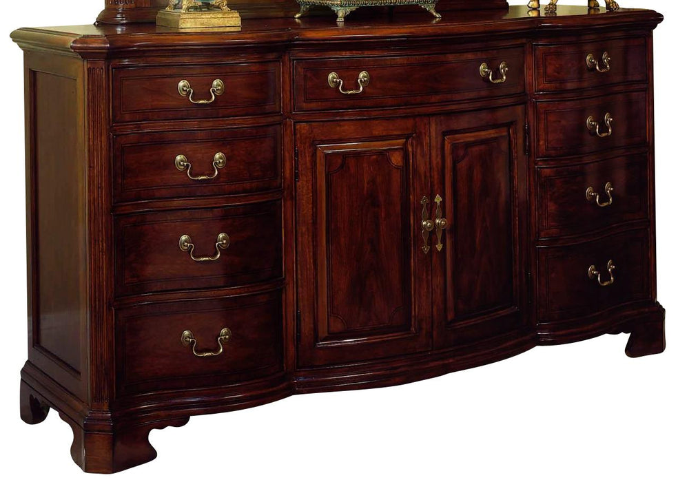 American Drew Cherry Grove Door Triple Dresser in Cherry