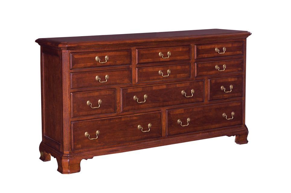 American Drew Cherry Grove Triple Dresser in Cherry