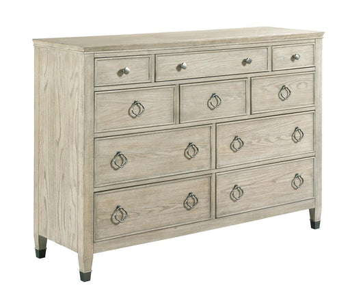 American Drew Vista Jupiter 10 Drawer Bureau in White Oak image