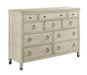 American Drew Vista Jupiter 10 Drawer Bureau in White Oak image