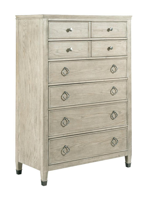 American Drew Vista 8 Drawer Chest in White Oak image