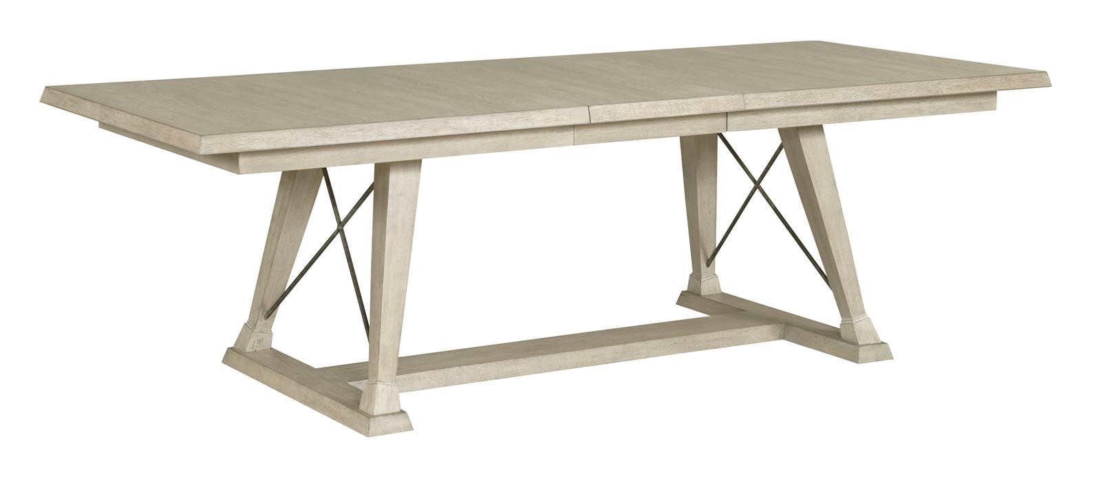 American Drew Vista Clayton Dining Table in White OakR