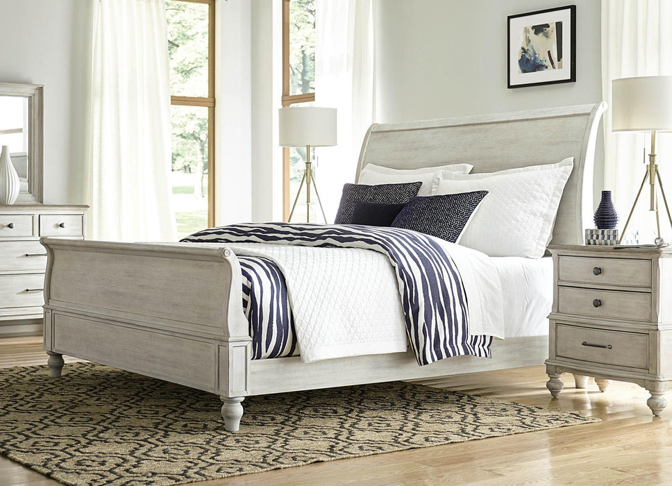 American Drew Litchfield King Hanover Sleigh Bed