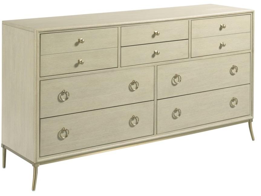 American Drew Lenox Straddella 8 Drawer Dresser in  Rich Clear Lacquer image