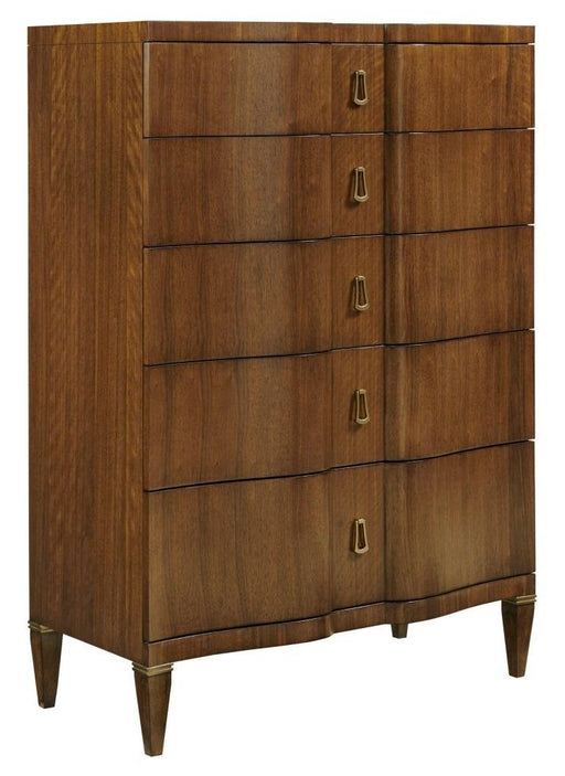 American Drew Vantage Stafford 5 Drawer Chest in Medium Stain image