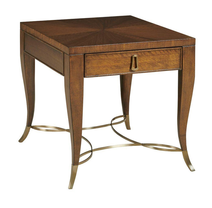 American Drew Vantage End Table in Medium Stain image