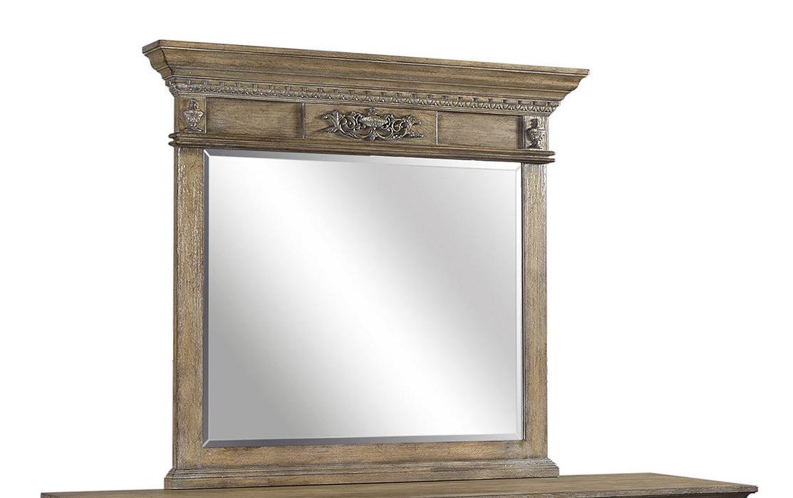 Aspenhome Furniture Belle Maison Landscape Mirror in Light Aged Oak image