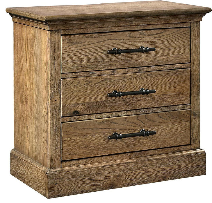 Aspenhome Manchester 3 Drawer Nightstand in Glazed Oak IMA-449-GLZ image