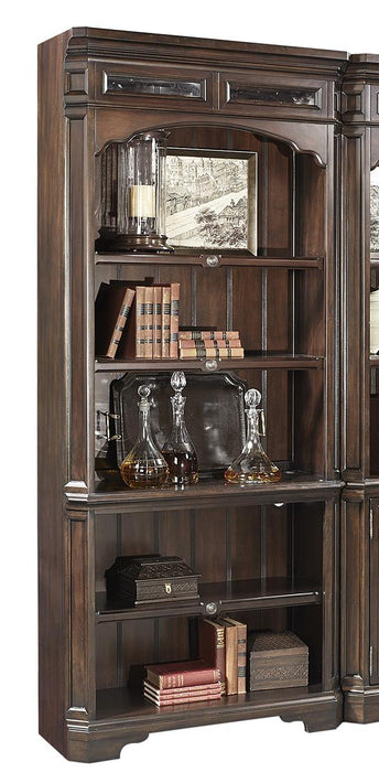 Aspenhome Sheffield Open Bookcase in Warm Rubbed Brown I39-333 image