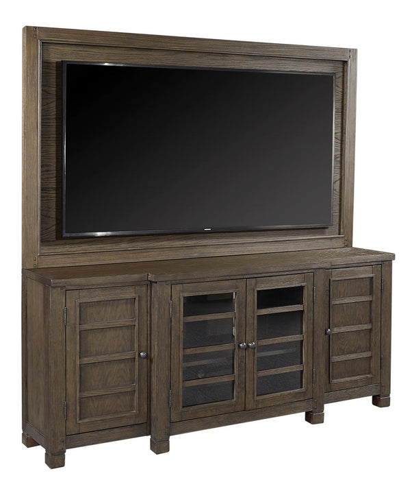 Aspenhome Tucker 75" Console with TV Backer in Bark image