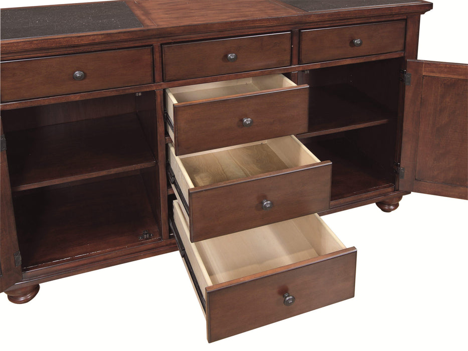 Aspenhome Cambridge Server in Brown Cherry ICB-6802