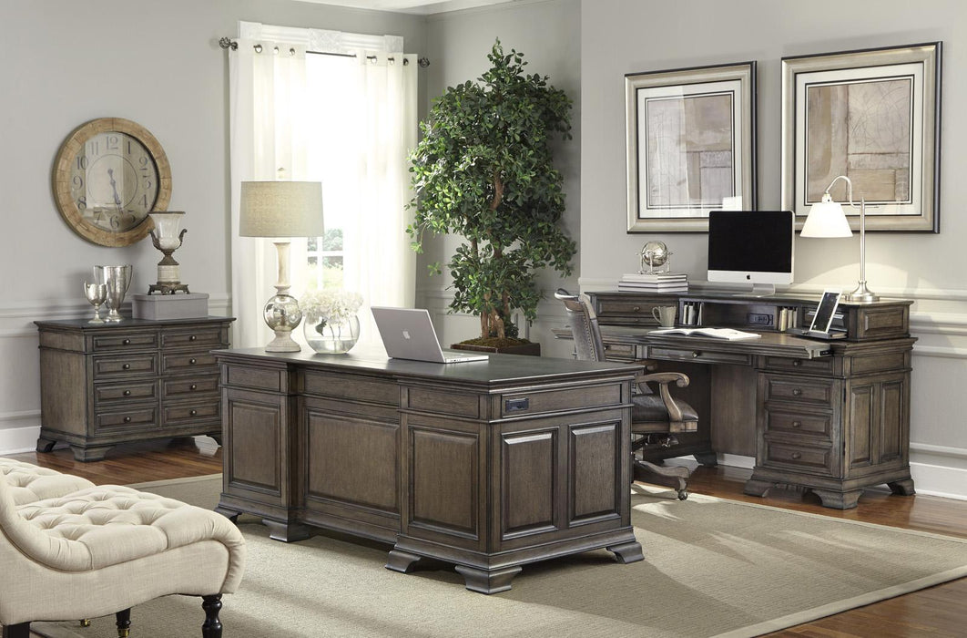 Aspenhome Arcadia 72" Exceutive Desk in Truffle 192-300