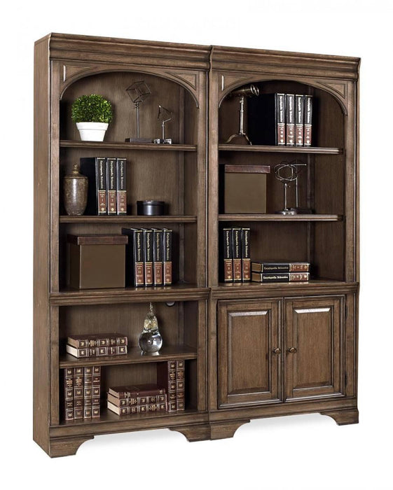 Aspenhome Arcadia 84" Door Bookcase in Truffle