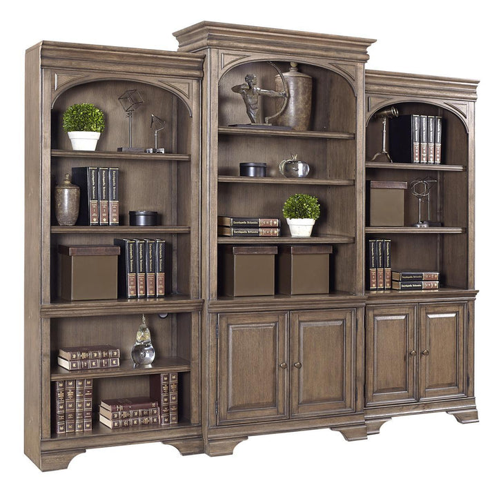 Aspenhome Arcadia 84" Bookcase Wall in Truffle