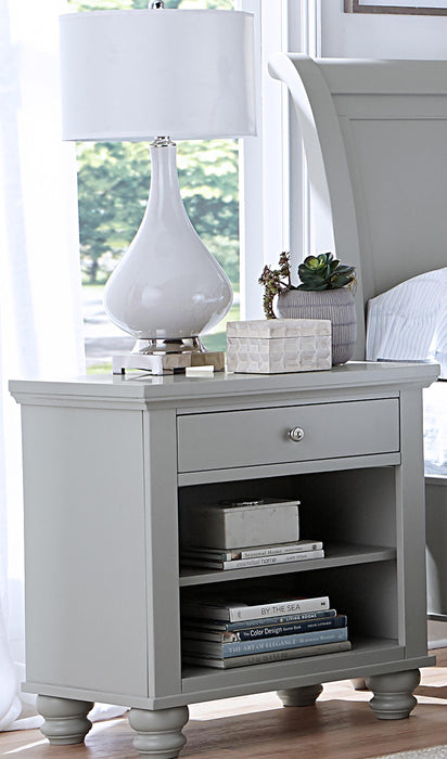 Aspenhome Cambridge 1 Drawer Nightstand in Grey