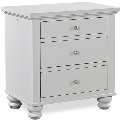 Aspenhome Cambridge 3 Drawer Liv360 Nightstand in Grey image