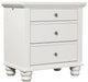 Aspenhome Cambridge 3 Drawer Liv360 Nightstand in White image