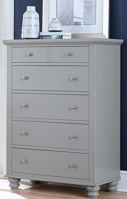 Aspenhome Cambridge 6 Drawer Chest in Grey