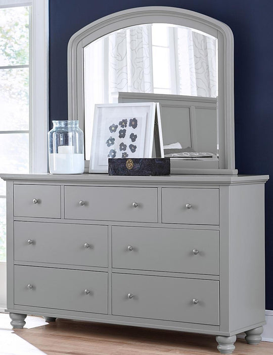 Aspenhome Cambridge 7 Drawer Double Dresser in Grey