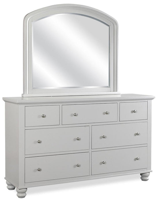 Aspenhome Cambridge 7 Drawer Double Dresser in Grey