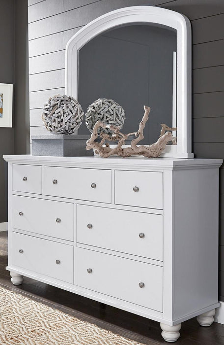 Aspenhome Cambridge 7 Drawer Double Dresser in White