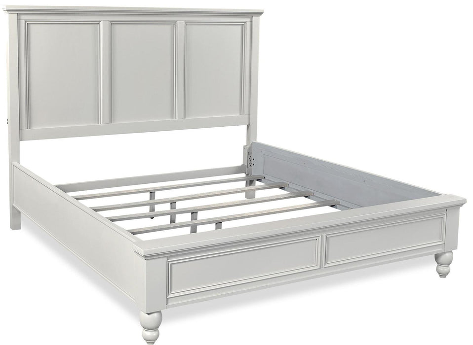 Aspenhome Cambridge Queen Panel Bed in Grey