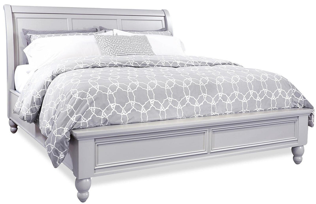 Aspenhome Cambridge California King Sleigh Bed in Grey image