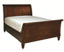 Aspenhome Cambridge Queen Sleigh Bed in Brown Cherry image