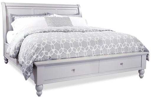 Aspenhome Cambridge California King Sleigh Storage Bed in Grey image