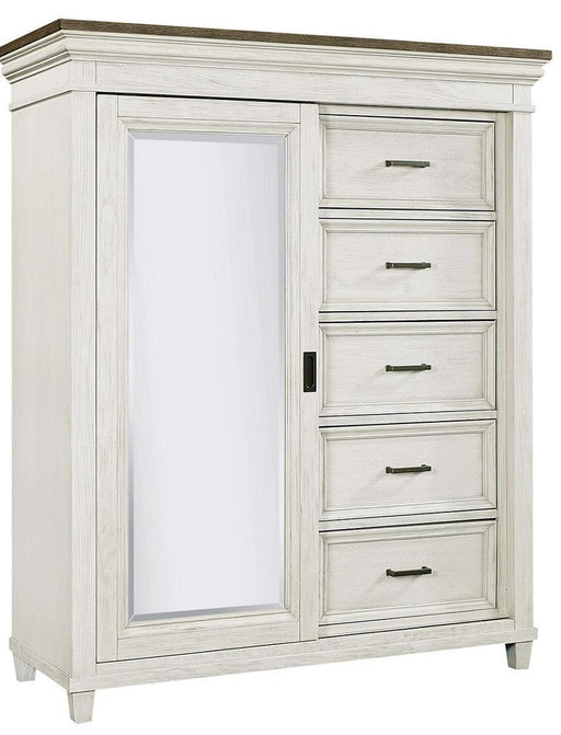 Aspenhome Caraway Sliding Door Chest in Aged Ivory image