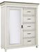 Aspenhome Caraway Sliding Door Chest in Aged Ivory image