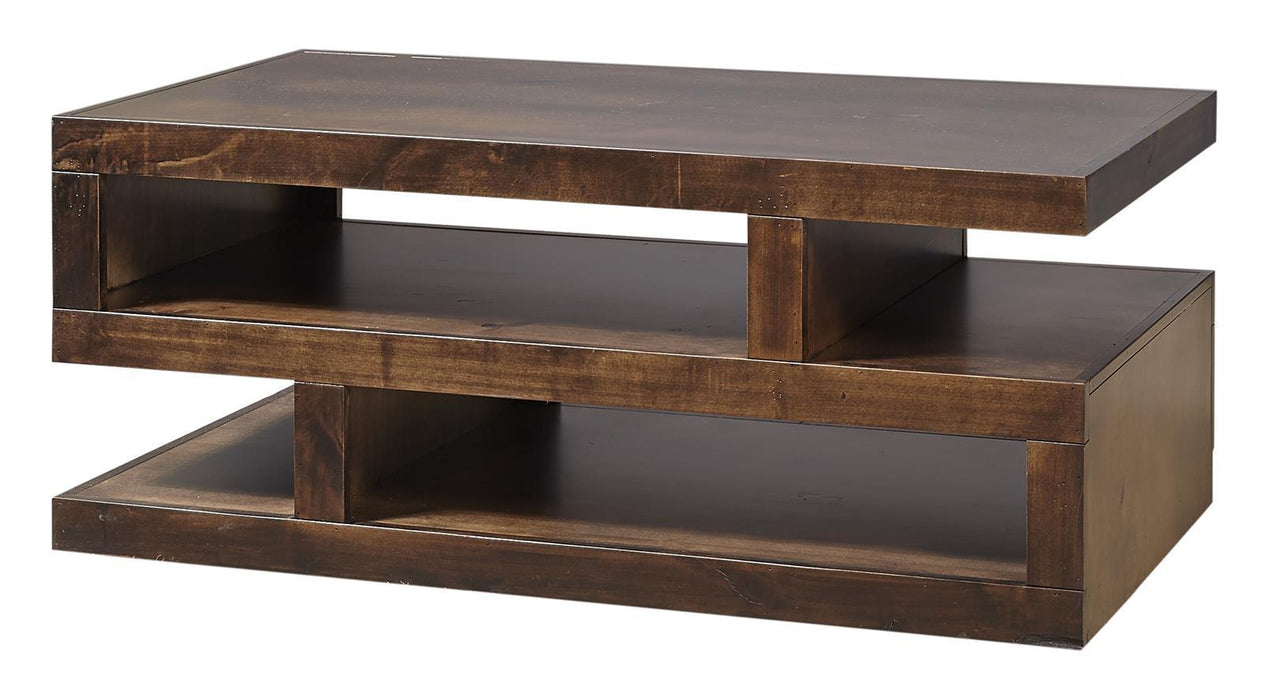 Aspenhome Contemporary Alder S Cocktail Table in Tobacco image