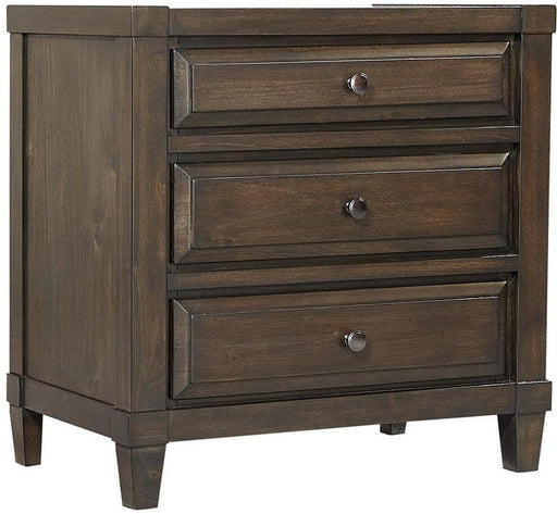 Aspenhome Easton 3 Drawer Nightstand in Burnt Umber image