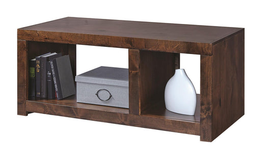 Aspenhome Contemporary Alder Cocktail Table in Tobacco image