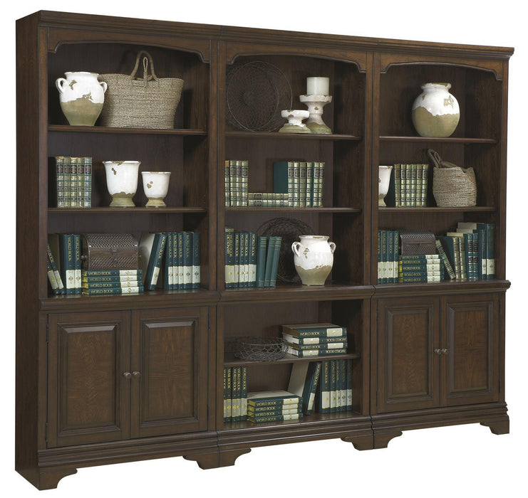 Aspenhome Essex Door Bookcase in Molasses Brown