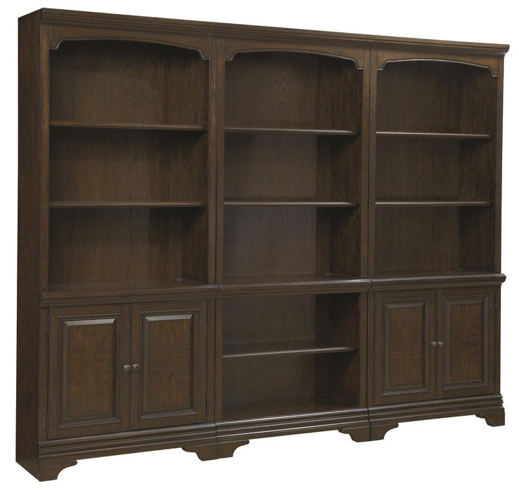 Aspenhome Essex Door Bookcase in Molasses Brown