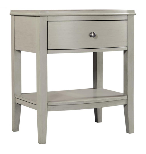 Aspenhome Furniture Charlotte 1 Drawer Nightstand in Shale image