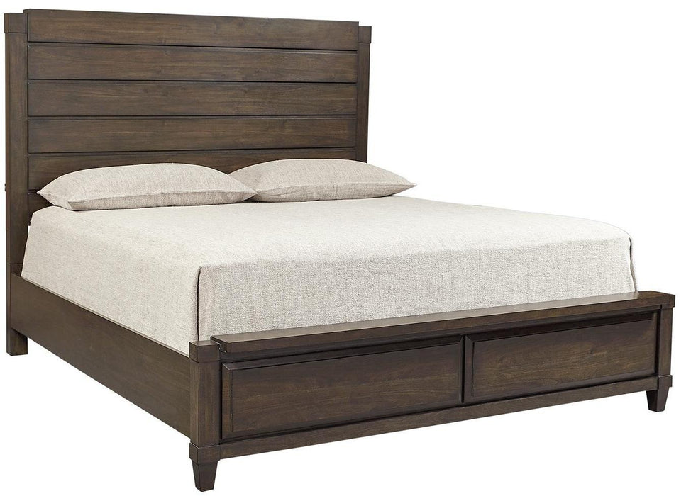 Aspenhome Easton Carlifornia King Panel Bed in Burnt Umber image