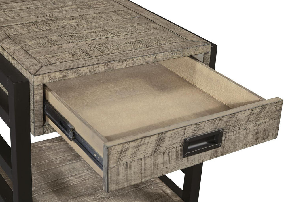 Aspenhome Furniture Grayson End Table in Cinder Grey