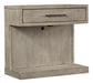 Aspenhome Furniture Platinum 1 Drawer Nightstand in Grey image