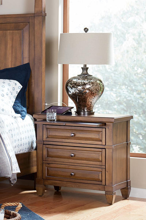 Aspenhome Furniture Thornton 2 Drawer Nightstand in Sienna