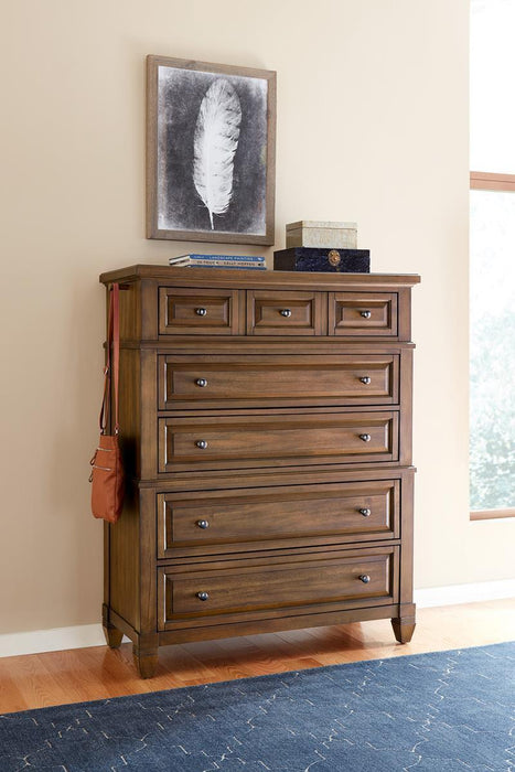 Aspenhome Furniture Thornton 5 Drawer Chest in Sienna