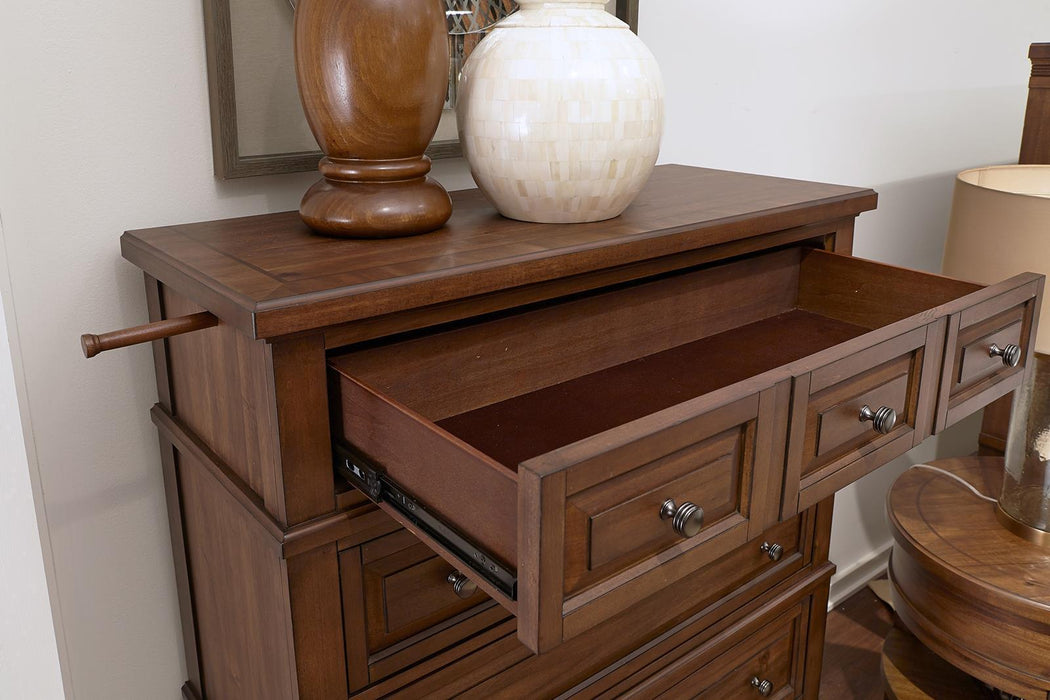 Aspenhome Furniture Thornton 5 Drawer Chest in Sienna