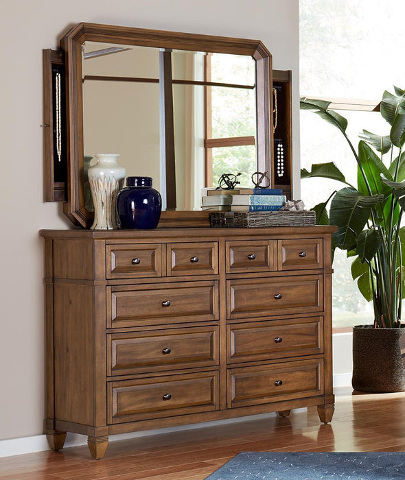 Aspenhome Furniture Thornton 6 Drawer Dresser in Sienna